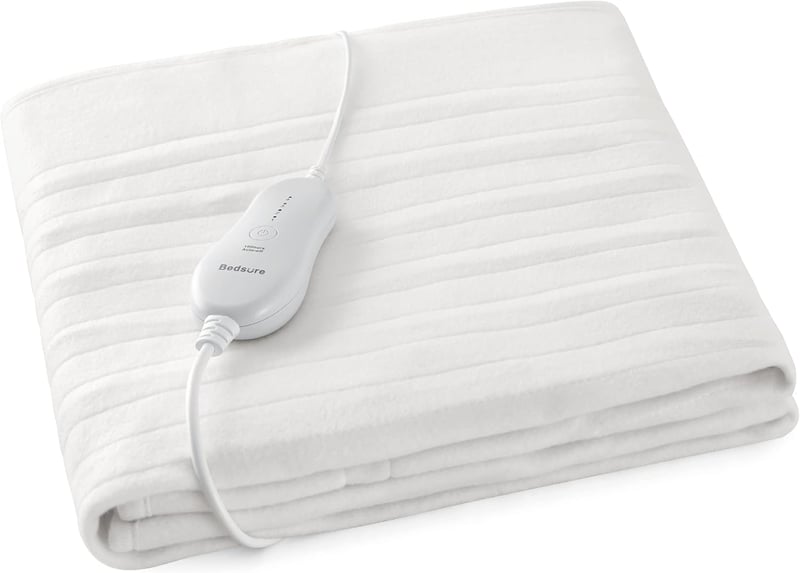 Bedsure elektromos ágymelegítő, 150x90cm, 4 fokozatú, mosható, biztonsági rendszerrel