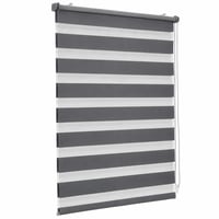 Dvojitá roleta Sekey Klemmfix bez vŕtania, 60x210 cm, tmavosivá — rozstrapkané okraje, obnosený povrch (stav: pozri 2. obrázok) 1