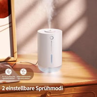 SmartDevil 500ml Hordozható Mini Párásító - USB Asztali Légnedvesítő Növényekhez, Otthonra, Irodába - 2 Párásítási Mód, Automatikus Kikapcso 4