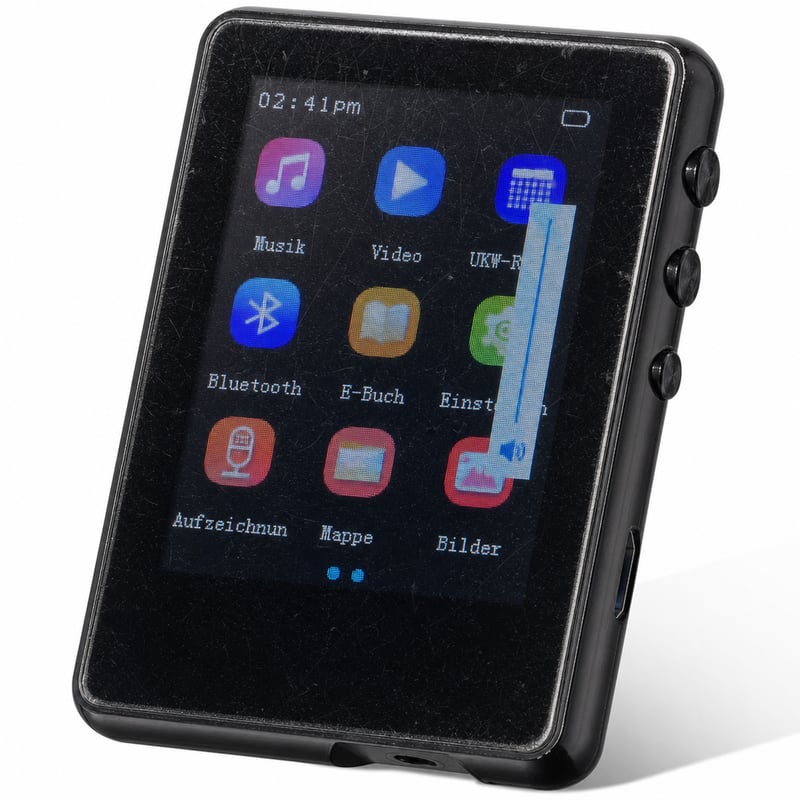 Player MP3 Joliker 64 GB Bluetooth 5.3 HiFi, ecran de 2,4 inchi — defect, pentru piese: ecranul nu răspunde (stare: vezi a 2-a imagine)