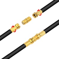 Fu Nian Aranyozott F-csatlakozó Készlet - 8db 7mm-es F-dugó és 4db SAT Adapter, Gumi Tömítéssel, Koaxiális Kábelekhez, Műholdvevőkhöz, DVB-T 7