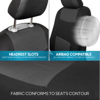 Set Complet Huse Auto BDK PolyPro - Pentru Scaune Față și Banchetă Spate, Banchetă Divizată, Antracit-Negru, Instalare Ușoară, pentru SUV, Camionetă și Autoturism 8