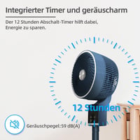 Be Cool 26 cm-es padlóventilátor 3D lengéssel, aromaterápiás dobozzal, távirányítóval 5