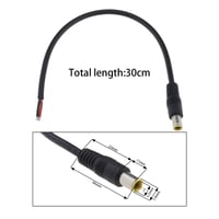 Napájací kábel Be In Your Mind DC7909, 12 V DC, konektor 7,9 × 5,5 mm, 30 cm – 2 ks 4