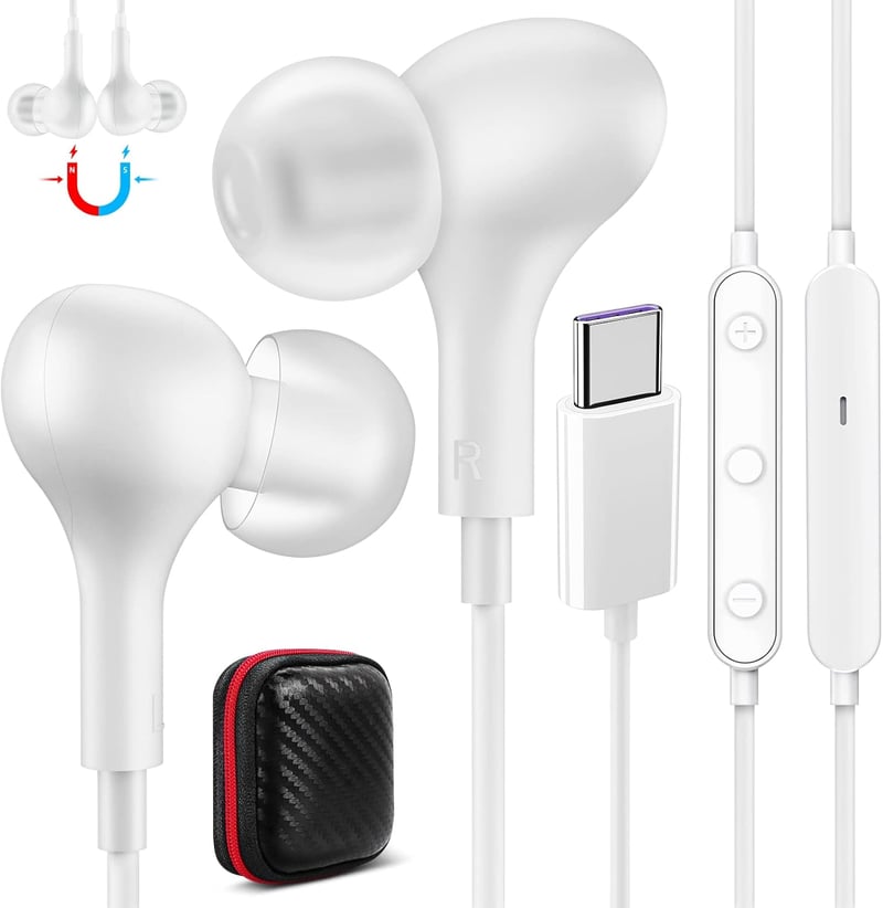 Samsung Galaxy USB-C fülhallgató mikrofonnal, mágneses, A54/A34/S24 kompatibilis