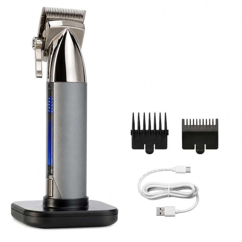 Mașină de tuns cu acumulator BaByliss Super-X Metal E996E, oțel japonez — defectă, pentru piese: nu funcționează din cauza unei probleme de contact (stare: vezi imaginea 2)