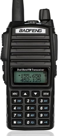 Baofeng UV-82 kétsávos adóvevő rádió, hordozható walkie-talkie VHF/UHF 1
