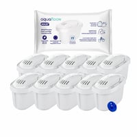 Aquafloow filter za vodu 10 kom | Zamjenski filter kompatibilan s Brita Maxtra+ | Smanjuje klor i kamenac | Za Brita vrčeve za filtriranje vode 1