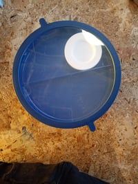 Cutie pentru prânz Mepal Bento Vita Bowl cu compartimente și recipient pentru sos, 1500 ml, albastru - Capac zgâriat și pătat (stare: vezi a 2-a imagine) 2