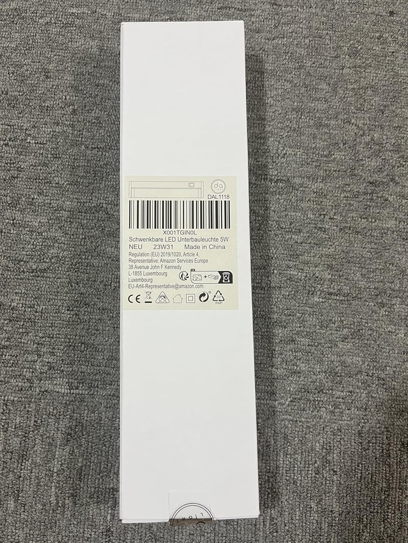 da LIGHT LED konyhapult világítás, forgatható, 33 cm, 5W, 4000K, 400 lumen, kapcsolóval