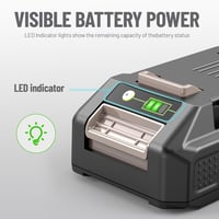 ASUNCELL 24V 4.0Ah Li-Ion Akkumulátor Csomag (2db) - Greenworks Szerszámokhoz Kompatibilis Pótakkumulátor, LED Töltöttségjelzővel 7
