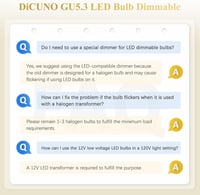 DiCUNO GU5.3 LED Izzó 5W - Dimmelhető MR16 Spotlámpa, Természetes Fehér 4000K, 500LM, 50W Halogén Helyettesítő, 120° Szórási Szög, Beltéri S 7