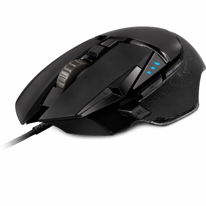 Logitech G502 HERO gaming miš, 25600 DPI, 11 programibilnih tipki, RGB osvjetljenje — ogrebotine na donjoj strani (stanje: vidi 2. sliku)