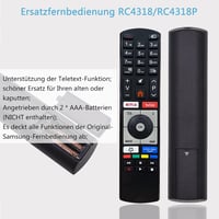 Telefunken távirányító - YouTube és Netflix gombos, 4K Ultra HD TV-khez, egyszerű használat 5