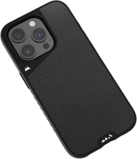 Mous MagSafe iPhone 15 Pro Max tok - Limitless 5.0 fekete bőr védőtok 1