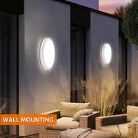 Liper 30W LED mennyezeti lámpa, hidegfehér, vízálló, IP65, kerek, 25,5cm 4