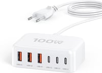 Zomvan 100W USB-C Gyorstöltő 6 Portos - 3 USB-C és 3 USB-A Töltőállomás iPhone 16/15/14, Samsung S24/S23, iPad és Okostelefonok Számára

AI: 1