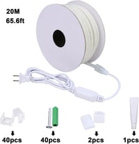 BENLUN AC 220V COB LED szalag 20m meleg fehér 2700K IP65 vízálló kültéri 8