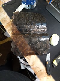 LOBVABA Zaštitna podloga za sudoper, 2 komada, 40x30 cm, PVC podloga za cijeđenje posuđa s uzorkom kamenčića, siva 2