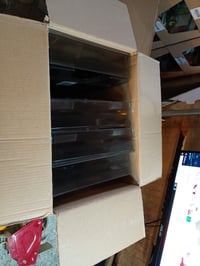 Exacompta ECOTRAY 12327D A4+ ladica za spise, 34x25x6,5 cm, prozirno siva, uredska ladica koja se može slagati jedna na drugu, set od 8 komada 4