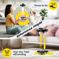 Holy Stone HS210 Mini Drón Gyerekeknek, RC Nano Quadcopter Helikopter, Lebegés, 3D Flip Funkcióval, 3 Akkumulátorral, Kezdőknek, Beltéri  2
