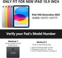 FOGARI iPad 10. Generációs Billentyűzetes Tok - Multi-Touch Trackpaddal, 7 Színű Háttérvilágítással, 10.9" Kompatibilis, QWERTZ Kiosztás, Fe 2