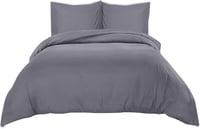 Utopia Bedding 3 részes szürke mikroszálas ágyneműhuzat garnitúra 155x220 cm 6