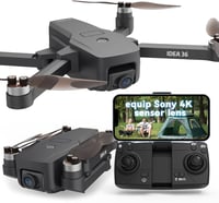 TTROARDS IDEA36 GPS Drón 4K Kamerával - 5G WiFi, Követés Funkcióval, Intelligens Visszatérés, Sony IMX Szenzor, 249g Könnyű, SD Kártya Kompa 1