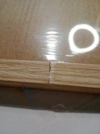 LYYYYX okvir za slike 50x70 cm, okvir od bež drveta, antirefleksno akrilno staklo — neispravno, djelomično funkcionalno: oštećenje na okviru (stanje: vidi 2. sliku) 3