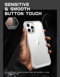 Apple iPhone 13 Pro Max Vékony Szürke Szilikon Védőtok - Ütésálló, Átlátszó 8