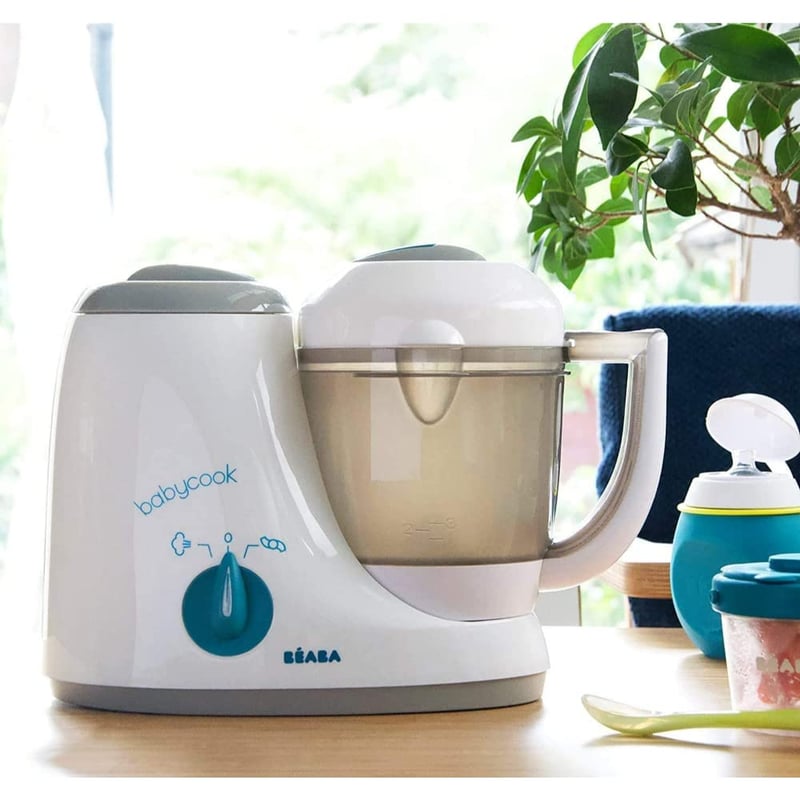 Béaba Babycook Original szürke-kék multifunkciós gőzfőző és turmixgép