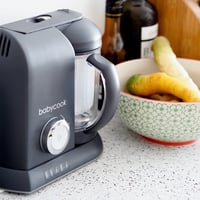 BÉABA Babycook Solo 4 az 1-ben Gőzöléses Főzőgép Rozsdamentes Kosárral Szürke 6