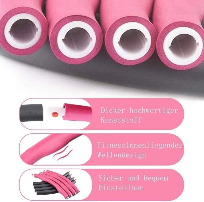 Dream Loom szétszedhető súlyozott hullahoppkarika felnőtteknek - Profi zsírégető edzőeszköz