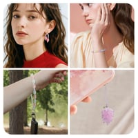 Beadthoven UV-reaktívne korálky meniace farbu, oválne korálky z živice v tvare hrozna s trblietkami, aktivované slnečným žiarením, na výrobu šperkov, sivé, 60 ks 7