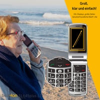 Telefon mobil pentru seniori Beafon SL645plus LTE (4G) Silverline, tip clapetă, cu buton de urgență SOS, taste mari, ecran color interior și exterior XXL, pentru vârstnici 5