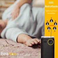 Telefon mobil cu clapetă pentru seniori Beafon SL645plus Silverline cu buton SOS, taste mari, protecție IP54, ecran color interior și exterior XXL 3