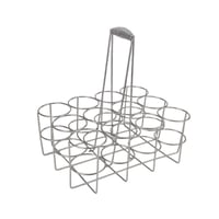 BEALIFE stalak za 12 boca, srebrni, 29,5x22x32 cm - organizator za sport i aktivnosti na otvorenom, stalak za pivske boce 1