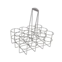 BEALIFE stalak za 12 boca, srebrni, 29,5x22x32 cm - organizator za sport i aktivnosti na otvorenom, stalak za pivske boce 6