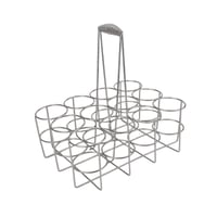 BEALIFE stalak za 12 boca, srebrni, 29,5x22x32 cm - organizator za sport i aktivnosti na otvorenom, stalak za pivske boce 4