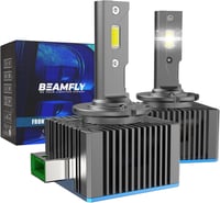 BEAMFLY D3S LED fényszóró izzó 110W 36000LM, 500% fényerő, D1S HID xenon helyettesítő, 2 db 1