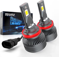 BEAMFLY H11/H8/H9 LED Fényszóró Izzó 18000LM, 110W Nagy Teljesítményű Első Lámpa, 6000K Erős Fehér Fény, 12V Autó Világítás 1