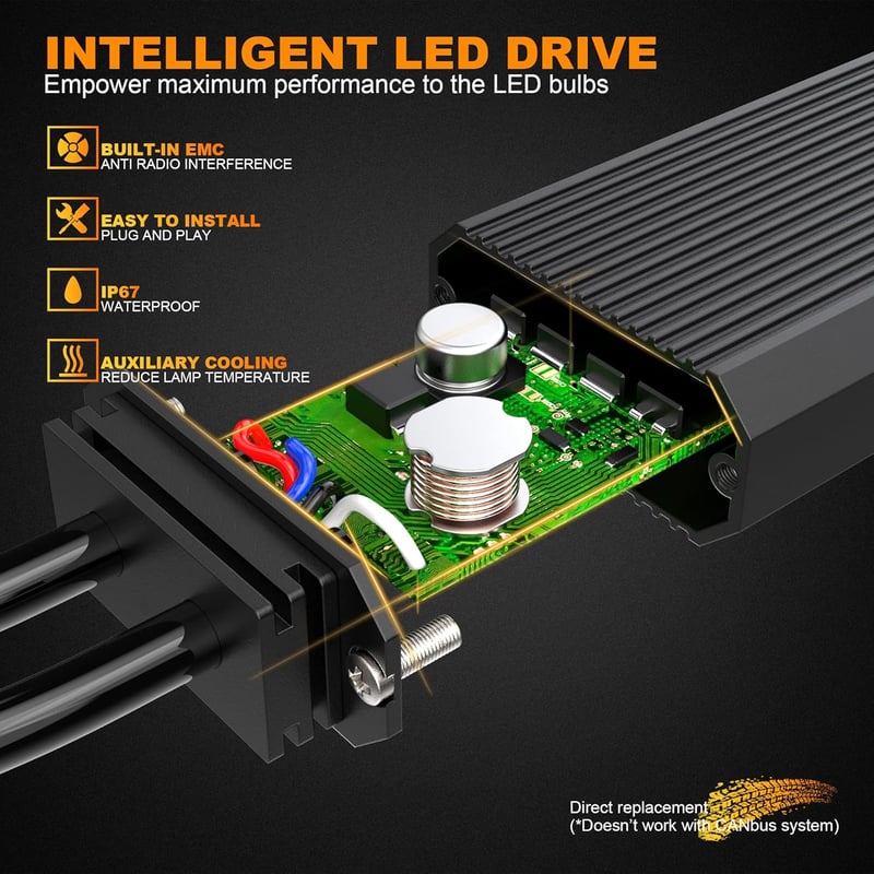 BEAMFLY H11/H8/H9 LED Fényszóró Izzó 18000LM, 110W Nagy Teljesítményű Első Lámpa, 6000K Erős Fehér Fény, 12V Autó Világítás