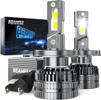 BEAMFLY H4 HB2 9003 LED Autó Fényszóró Izzó 130W 28000LM 6000K Canbus - Univerzális Autó és Motor Izzók Vastag Rézcső Hűtéssel - 2db 1