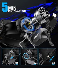 BEAMFLY H4 HB2 9003 LED Autó Fényszóró Izzó 130W 28000LM 6000K Canbus - Univerzális Autó és Motor Izzók Vastag Rézcső Hűtéssel - 2db 6