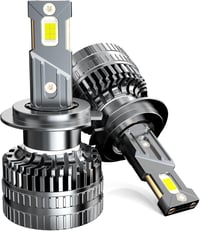 BEAMFLY H7 LED Autó Izzó Szett - 130W 28000LM Canbus Kompatibilis Fényszóró, 6000K Hideg Fehér, Rézcső Hűtéssel, 12V, 2db 9