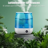 Bear 6L Párásító - Időzítő, Alvó Mód, Állandó Páratartalom, Aroma Funkció, 360° Forgó Kettős Fúvóka, 28 dB Ultra Csendes, Babáknak és Növény 7