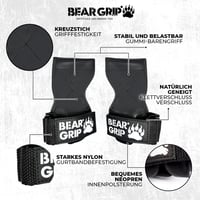 BEAR GRIP Súlyemelő Csatok Erős Edzés Kiegészítő Fitness Felszerelés 2