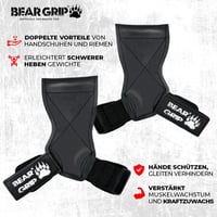 BEAR GRIP Súlyemelő Csatok Erős Edzés Kiegészítő Fitness Felszerelés 5