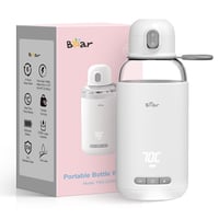Bear Utazó Bébi Vízforraló 270ml - Gyors Melegítés, 6 Órás Hőtartás, 37-70°C Állítható Hőmérséklet, Fehér, Ideális Utazáshoz 1