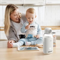 Bear Utazó Bébi Vízforraló 270ml - Gyors Melegítés, 6 Órás Hőtartás, 37-70°C Állítható Hőmérséklet, Fehér, Ideális Utazáshoz 7